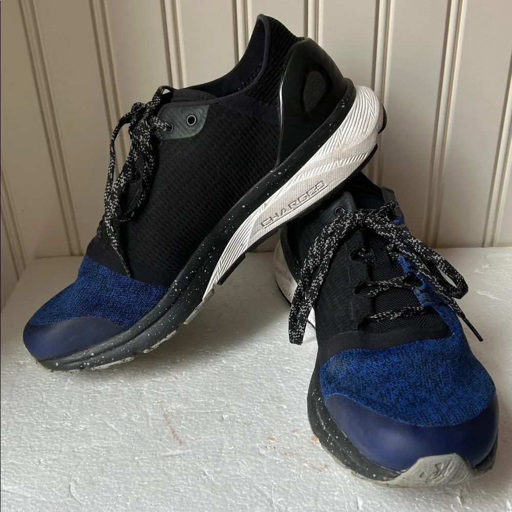 Under Armour Women Charged Bandit2 LaceUp Running Athletic Sneakers size 9 blue